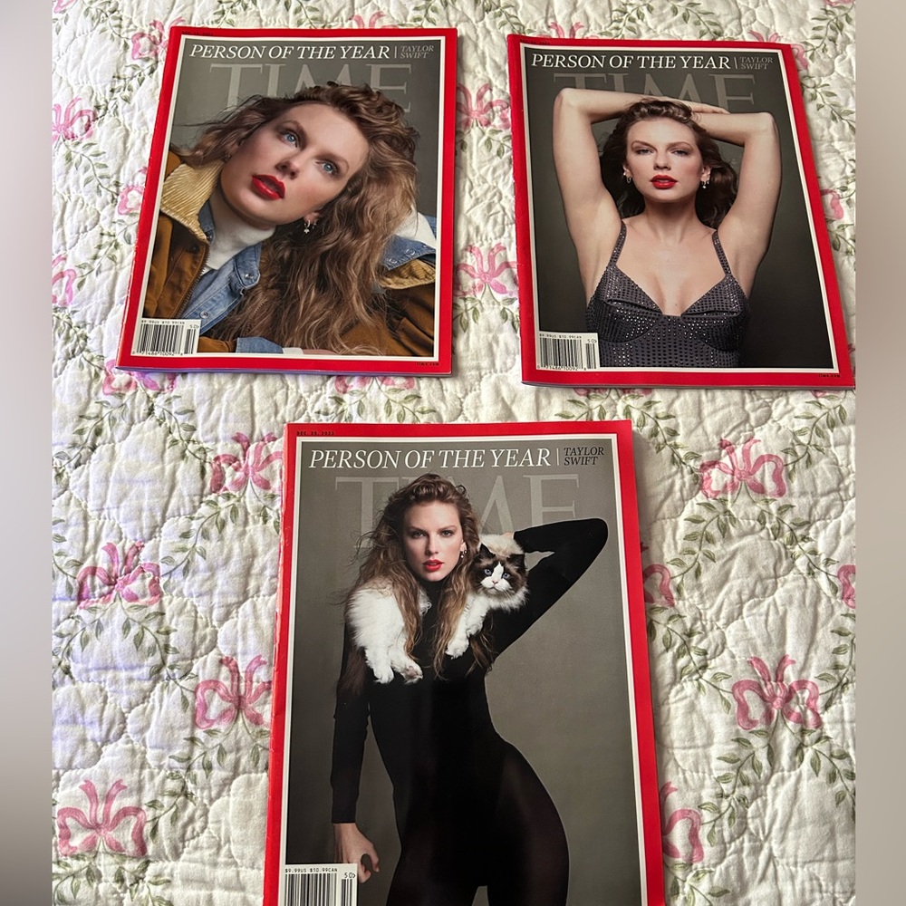 ALL THREE Taylor Swift Time Magazines